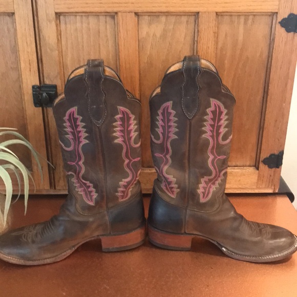 ✨SOLD✨JUSTIN VINTAGE COWBOY BOOTS - Picture 3 of 16